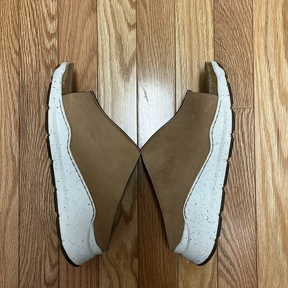 Bionica Oceana Modern Tan Waterproof Leather Platform Slip On Comfort Sandals - Picture 4 of 5